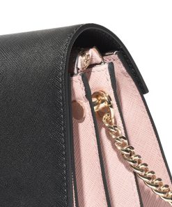 Melkco Fashion Accordion Series Mini Turnlock Flapover Crossbody Bag(Pink)