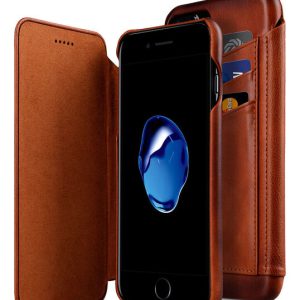 Melkco Premium Leather Case for Apple iPhone 7 Plus - Face Cover Back Slot (Tan )