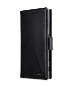 Melkco Mini PU Cases Wallet Book Clear Type for Sony Xperia X Z - Black PU