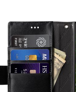 Melkco Mini PU Cases Wallet Book Clear Type for Sony Xperia X Z - Black PU