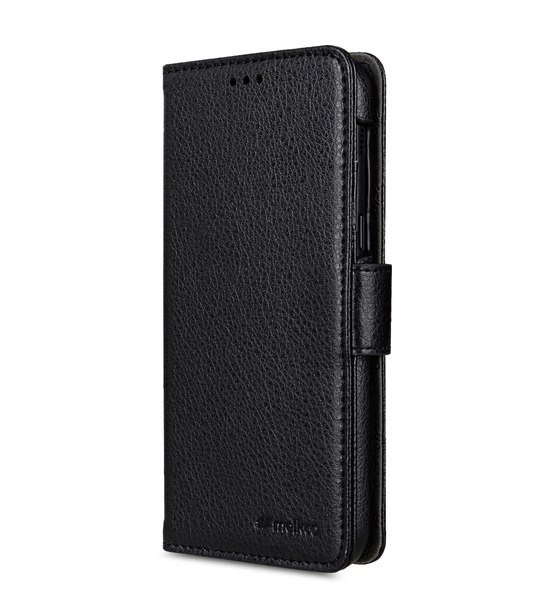 Melkco Lai Chee Pattern PU Leather Wallet Book Type Case for Samsung Galaxy A7 (2017) - ( Black LC )