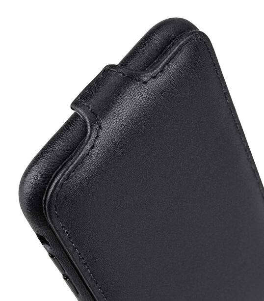 Melkco Elite Series Premium Leather Coaming Jacka Pocket Case for Apple iPhone X - (Black)