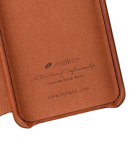 Melkco Elite Series Premium Leather Face Cover Back Slot Case for Samsung Galaxy S9 - (Tan)