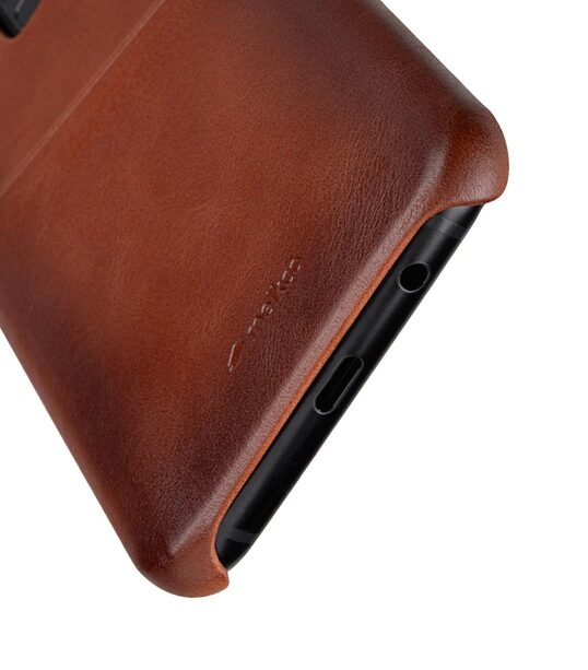 Melkco Elite Series Premium Leather Snap Back Pocket Case for Samsung Galaxy S9 Plus - (Tan)