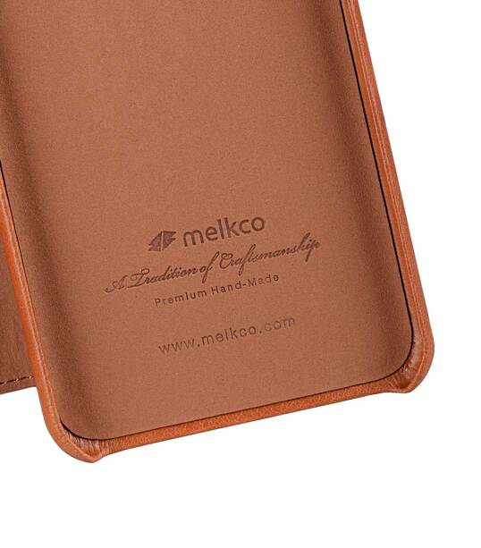 Melkco Elite Series Waxfall Pattern Premium Leather Coaming Facecover Back Slot Case for Apple iPhone 7 / 8 Plus (5.5") - ( Tan WF )