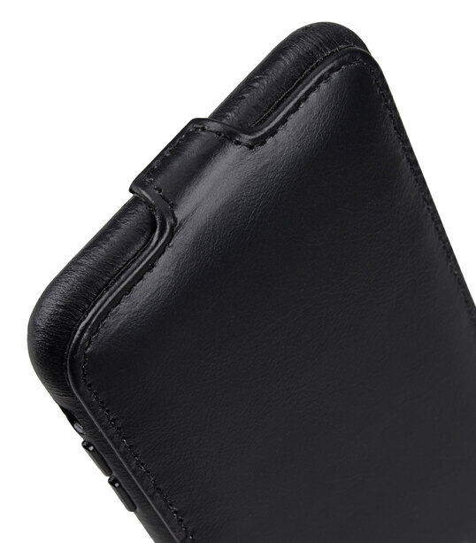 Melkco Premium Leather Coaming Jacka Pocket Case for Apple iPhone XS Max - (Black WF)