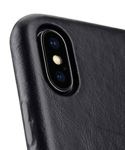 Melkco Premium Leather Coaming Pocket Case for Apple iPhone XS Max - (Black WF)