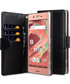 Melkco Mini PU Cases Wallet Book Clear Type for Sony Xperia Z5 Compact - Black PU