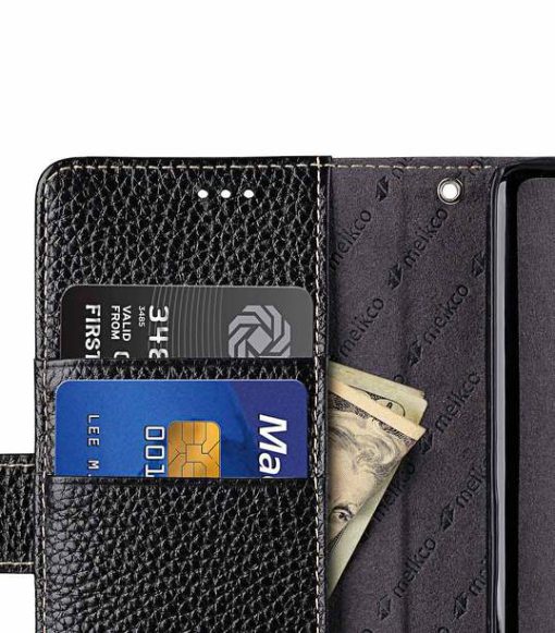 Melkco Premium Leather Case for Huawei Mate 10 - Wallet Book Type (Black LC)