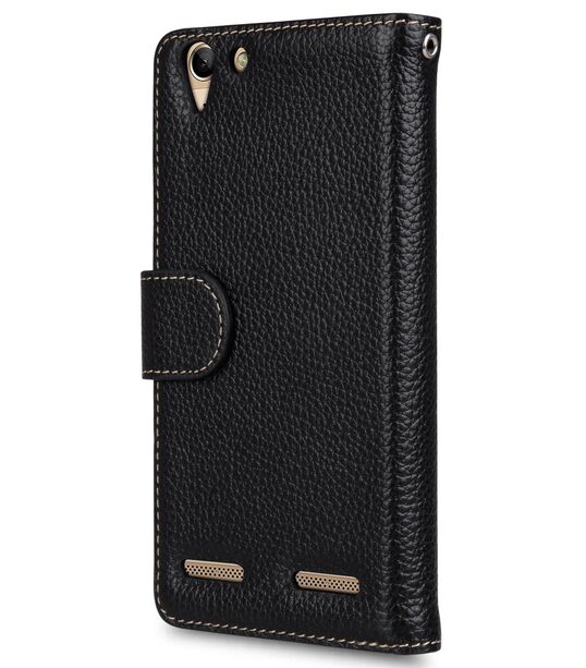 Melkco Premium Leather Case for Lenovo Vibe K5 - Wallet Book Type (Black LC) Ver.7