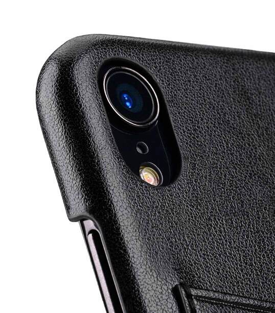 Melkco PU Leather Triple Card Slots Back Cover Case for Apple iPhone XR - (Black)