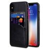 Melkco PU Leather Triple Card Slots Back Cover Case for Apple iPhone X - (Black)
