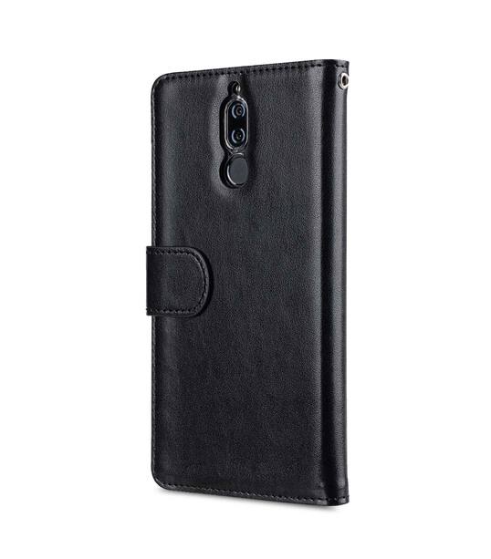 Melkco PU Leather Wallet Book Clear Type Case for Huawei Mate 10 Lite - (Black)