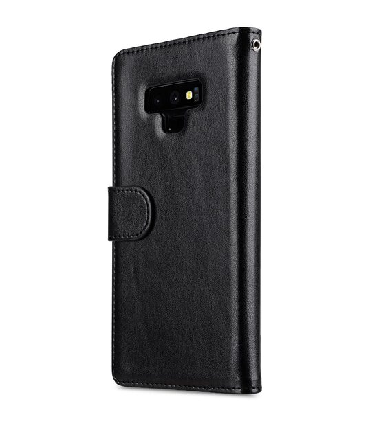 Melkco PU Leather Wallet Book Clear Type Case for Samsung Galaxy Note 9 - (Black)