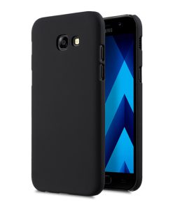 Melkco Rubberized PC Cover for SAMSUNG GALAXY A3 (2017) -Black (Without screen protector)
