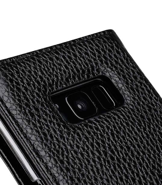 Premium Leather Case for Samsung Galaxy S8 - Wallet Book ID Slot Type (Black LC)
