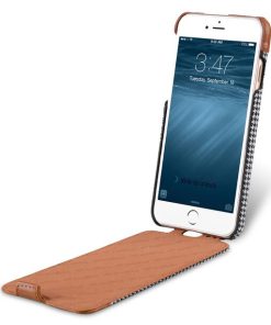 PU Leather Holmes Series Tobacco Jacka Type Case for Apple iPhone 7 / 8 (4.7") - (Grey / Brown)