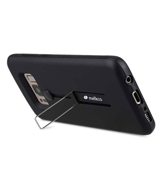 Slider Dual Rugged Case With Stand Function for Samsung Galaxy S8 Plus - (Black)